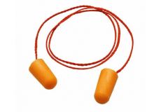 Zátkové chrániče sluchu so šnúrkou 3M 1100 SNR 37 dB oranžové