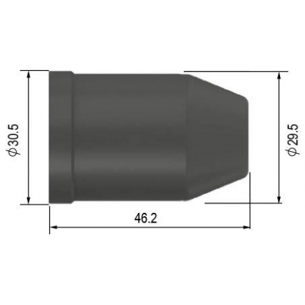 Hubica ø 29,5/30,5 x 46,2 mm 80/120 A pre horák PT-100/SCP 120 Parker