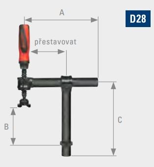 Svorka D28-07005-033 Demmeler - pracovné rozpätie