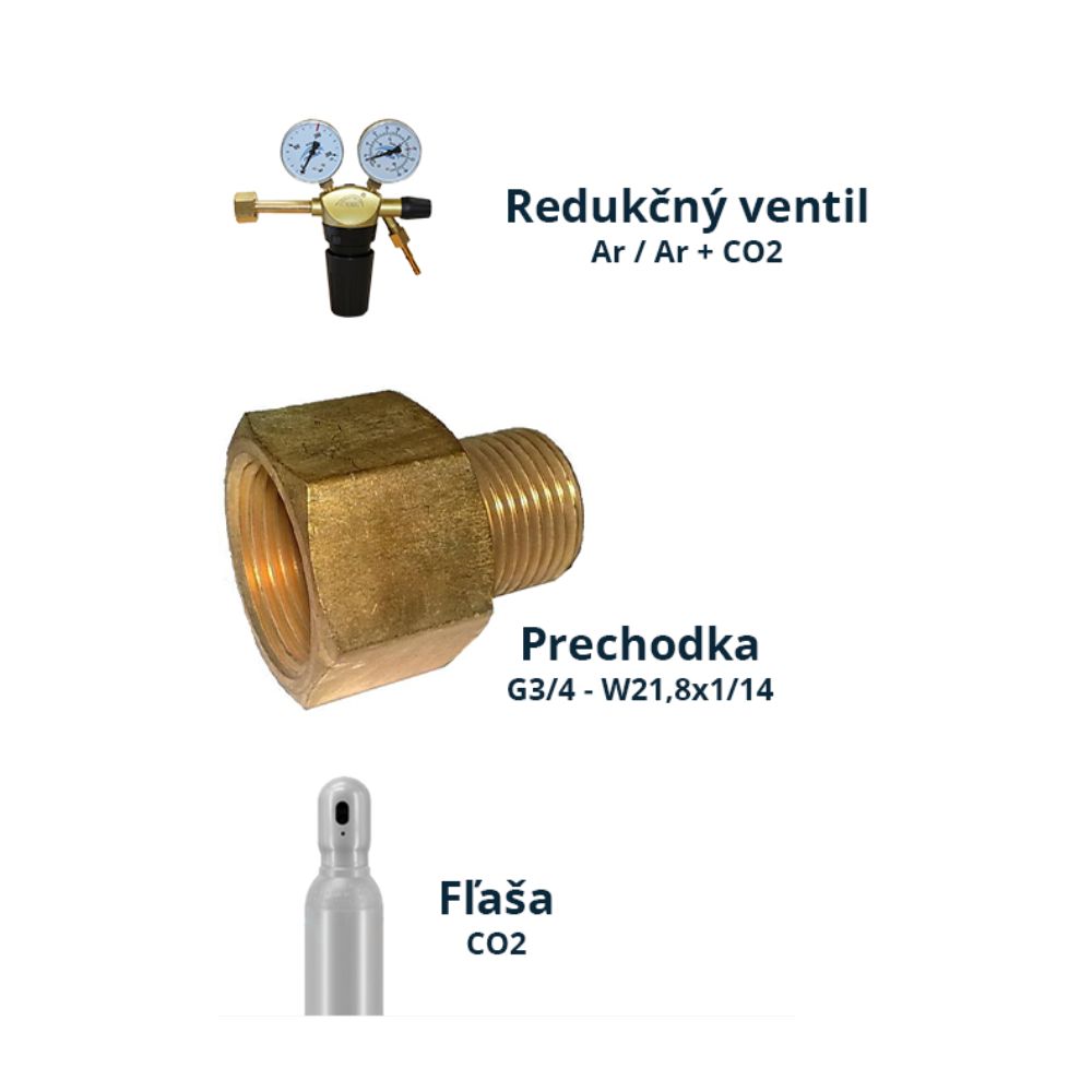 prechodka-redukcia-flasa-co2-na-redukcny-ventil-argon