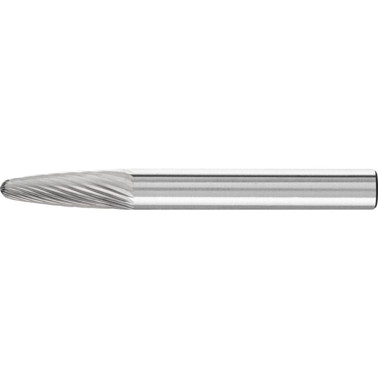 Kužeľová zaoblená fréza s krížovým ozubením z tvrdokovu 3 x 14 x 3 mm HF 100 F Klingspor